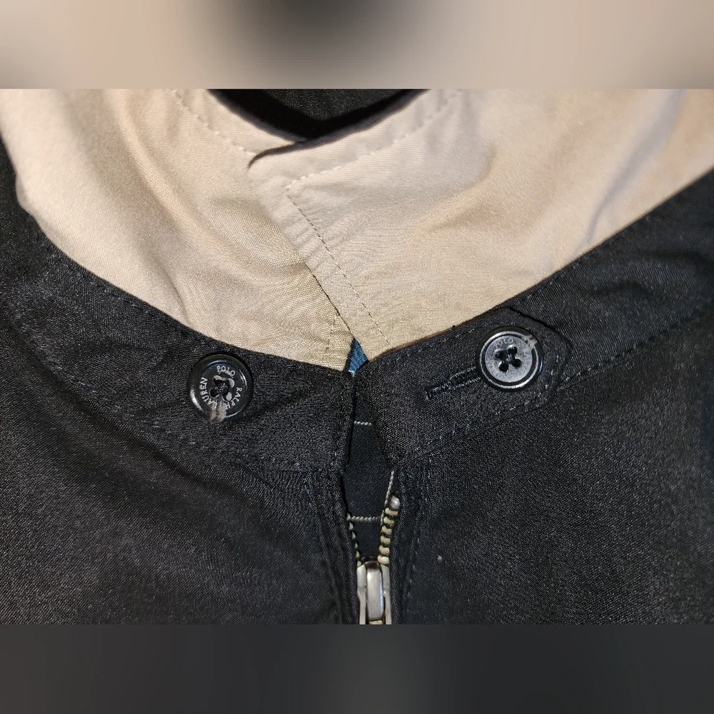 Polo by Ralph Lauren size XL, black w/cream‎ color jacket